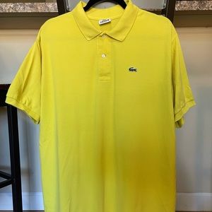 Vintage Lacoste yellow polo